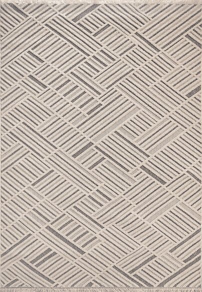 Dynamic Rugs SEVILLE 3608-190 Ivory and Grey